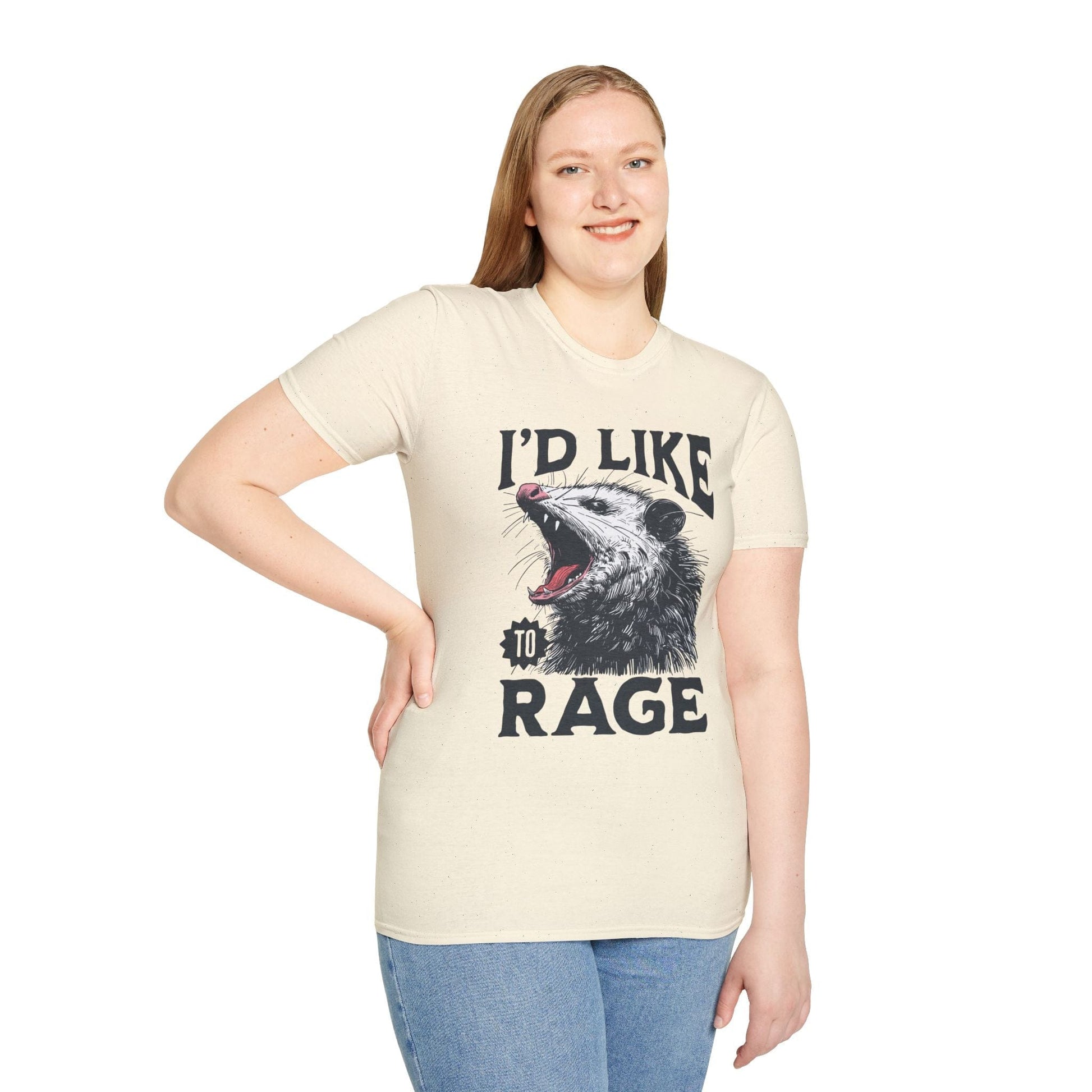 Printify T-Shirt I'd Like to Rage Possum T-Shirt