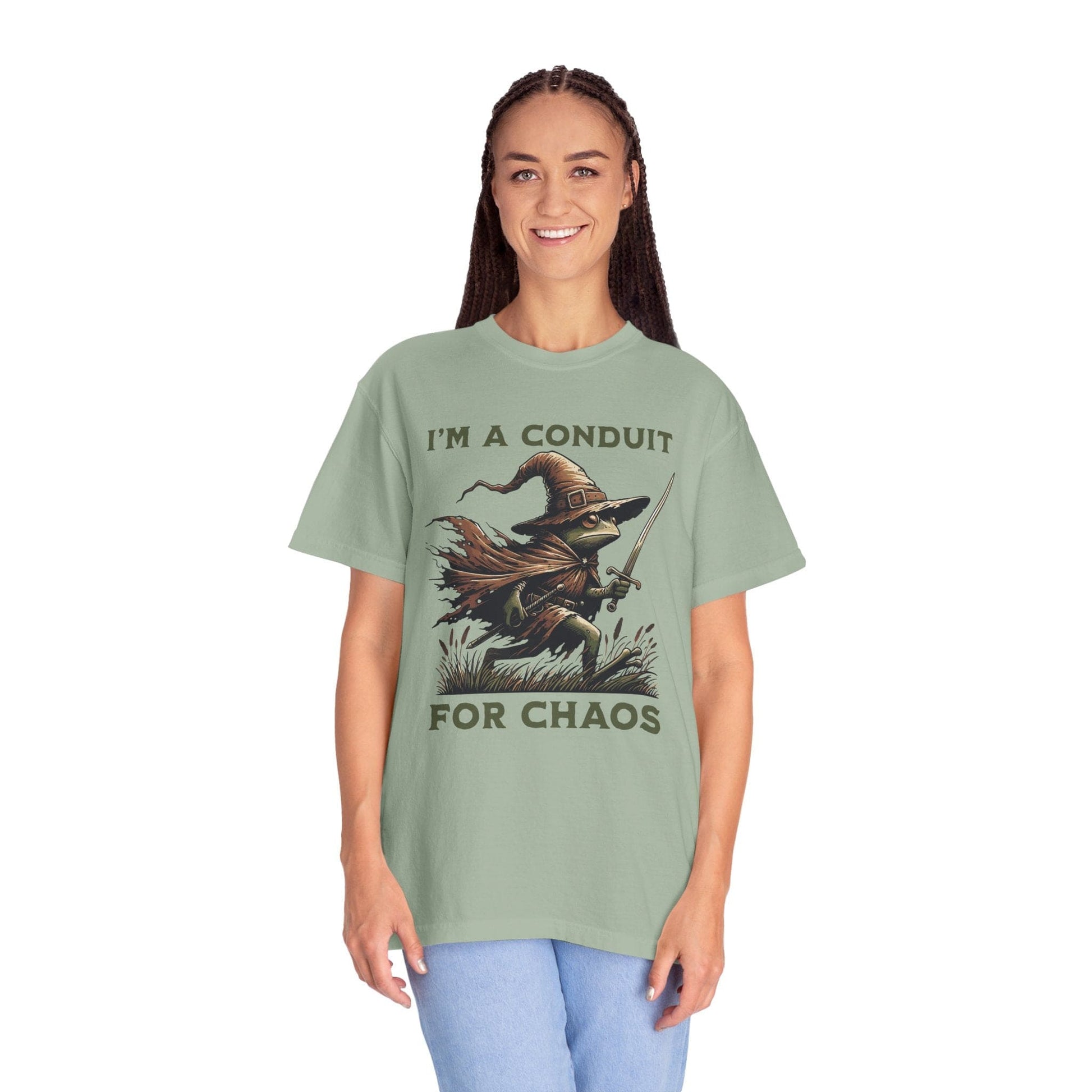 Printify T-Shirt I'm A Conduit for Chaos T-shirt - Comfort Colors