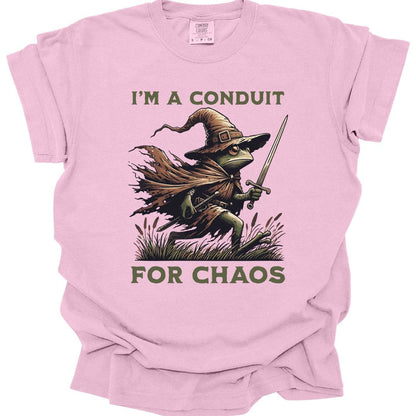 Printify T-Shirt Blossom / S I'm A Conduit for Chaos T-shirt - Comfort Colors