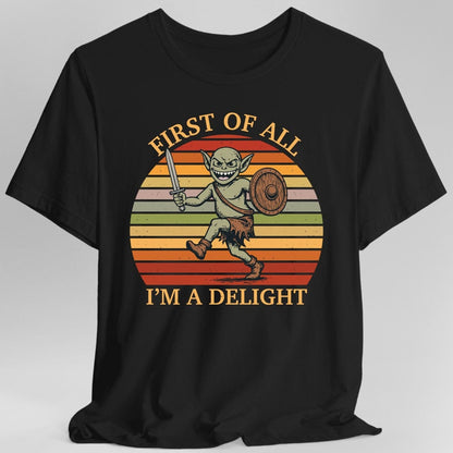 Printify T-Shirt Black / S I'm a Delight Goblin Shirt