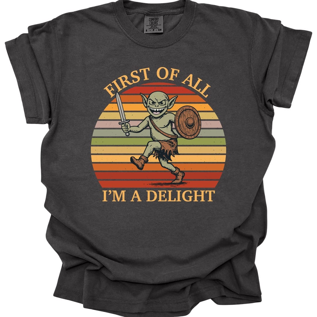 Printify T-Shirt Pepper / S I'm a Delight Goblin Shirt - Comfort Colors