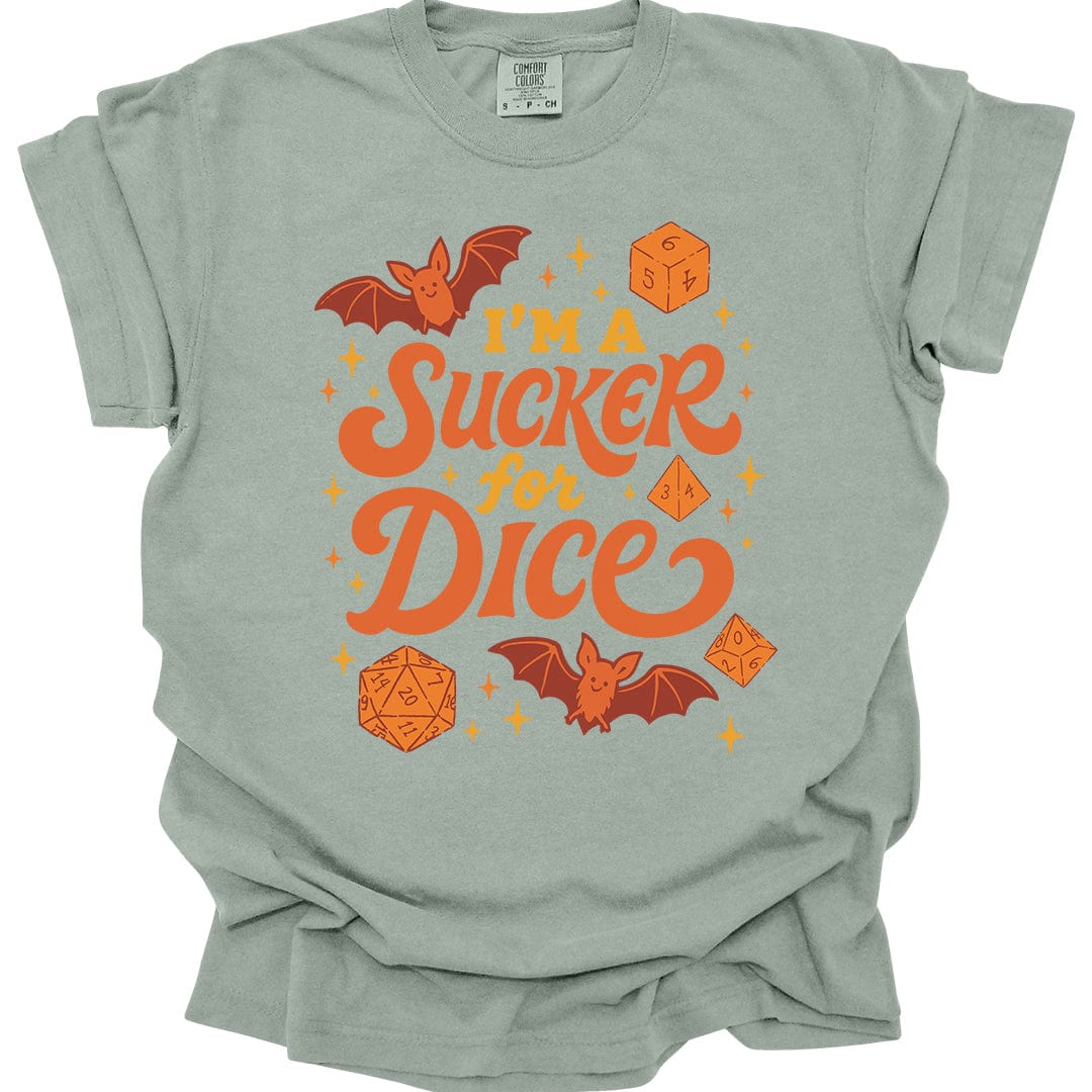 Printify T-Shirt Bay / S I'm a Sucker for Dice T-Shirt - Comfort Colors