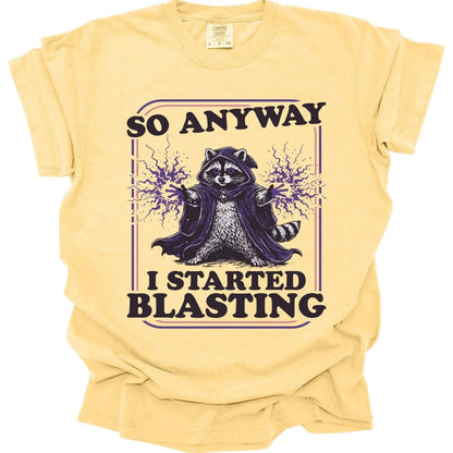 Printify T-Shirt Banana / S I Started Blasting T-Shirt - Comfort Colors