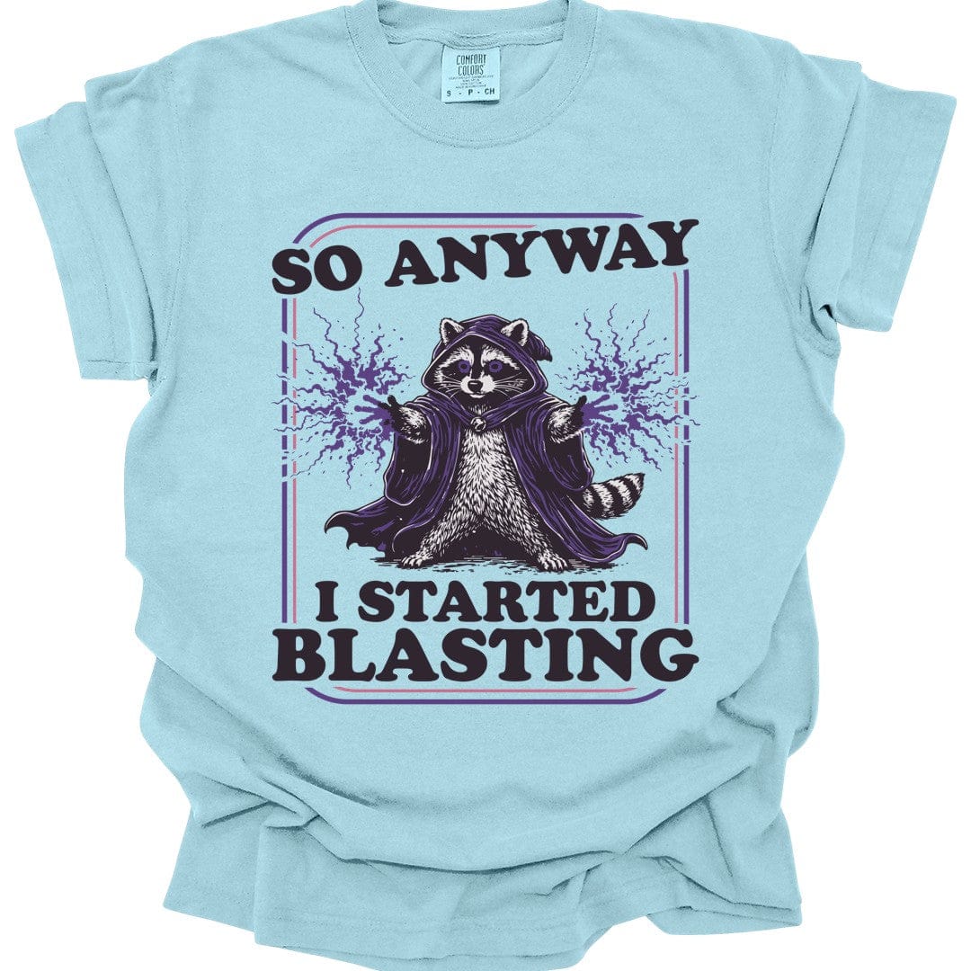 Printify T-Shirt Chambray / S I Started Blasting T-Shirt - Comfort Colors