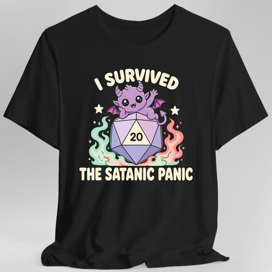 Printify T-Shirt Black / S I Survived The Satanic Panic T-Shirt