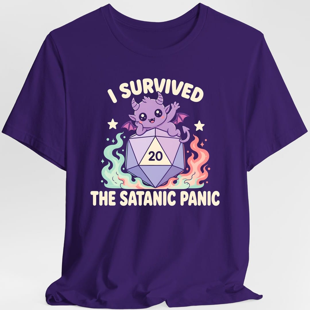Printify T-Shirt Purple / S I Survived The Satanic Panic T-Shirt