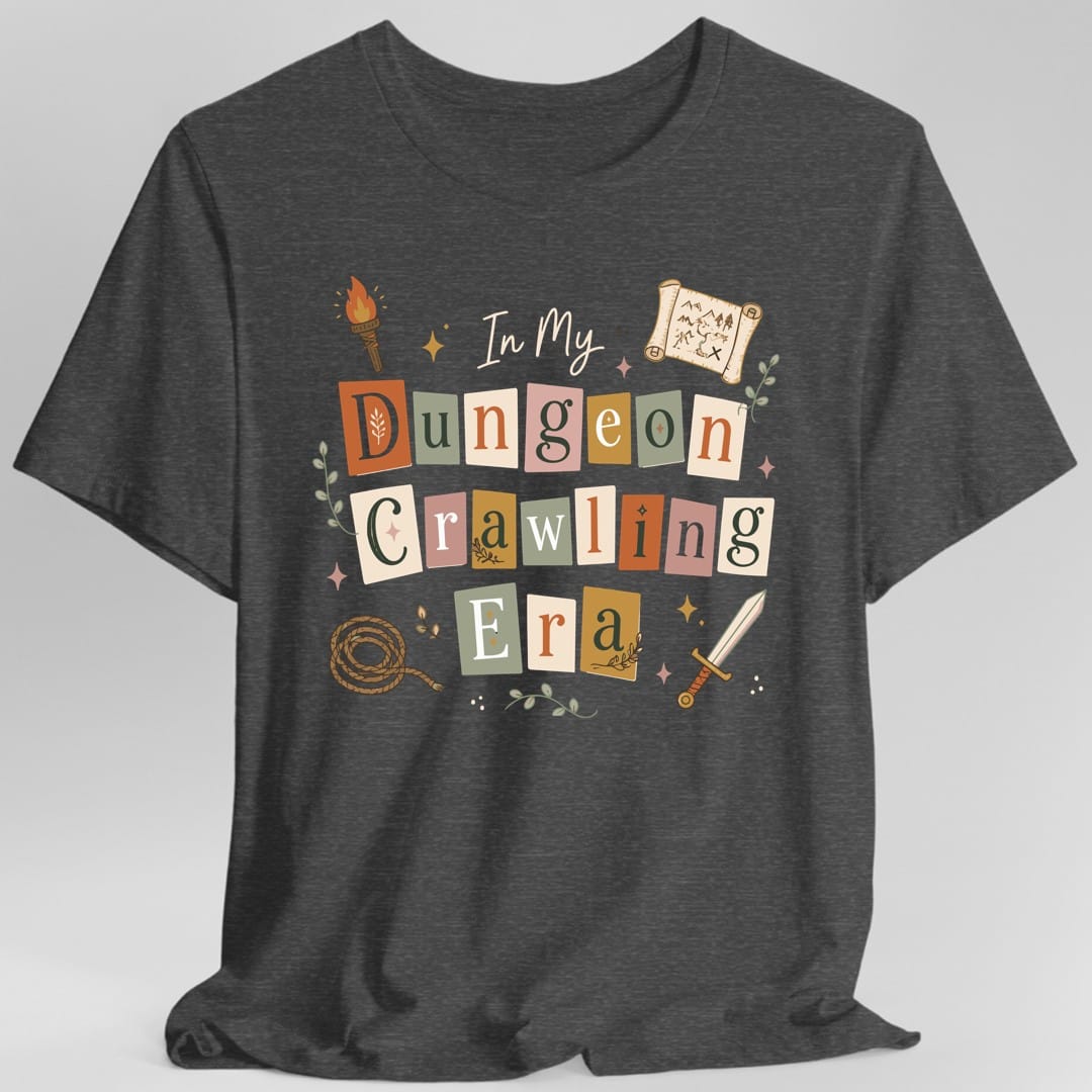 Printify T-Shirt Dark Heather / S In My Dungeon Crawling Era T-Shirt
