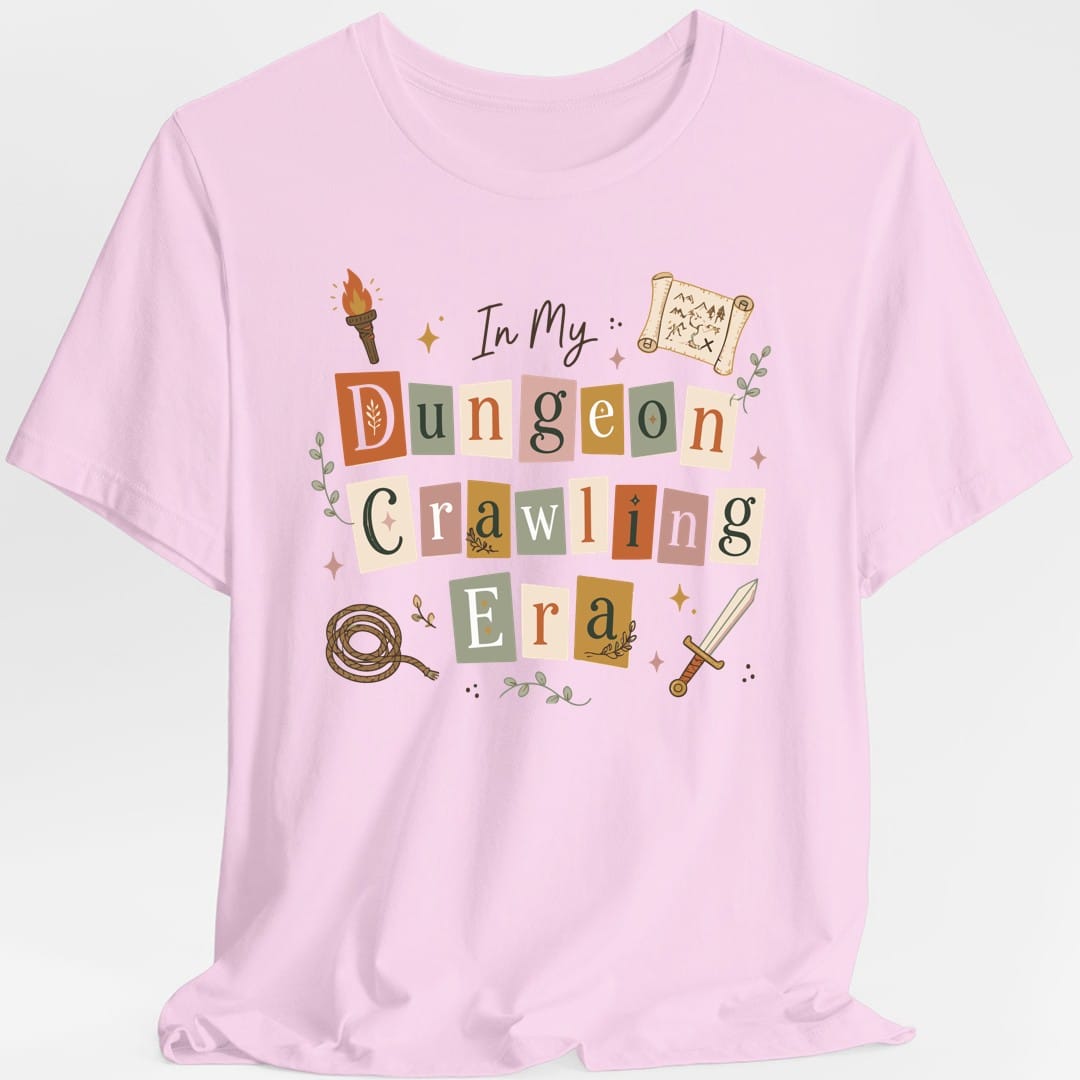 Printify T-Shirt Light Pink / S In My Dungeon Crawling Era T-Shirt