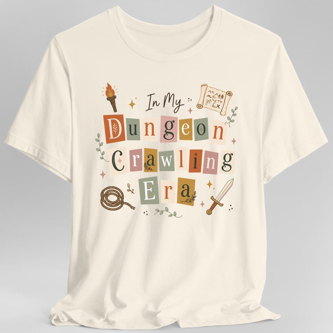 Printify T-Shirt Natural / S In My Dungeon Crawling Era T-Shirt