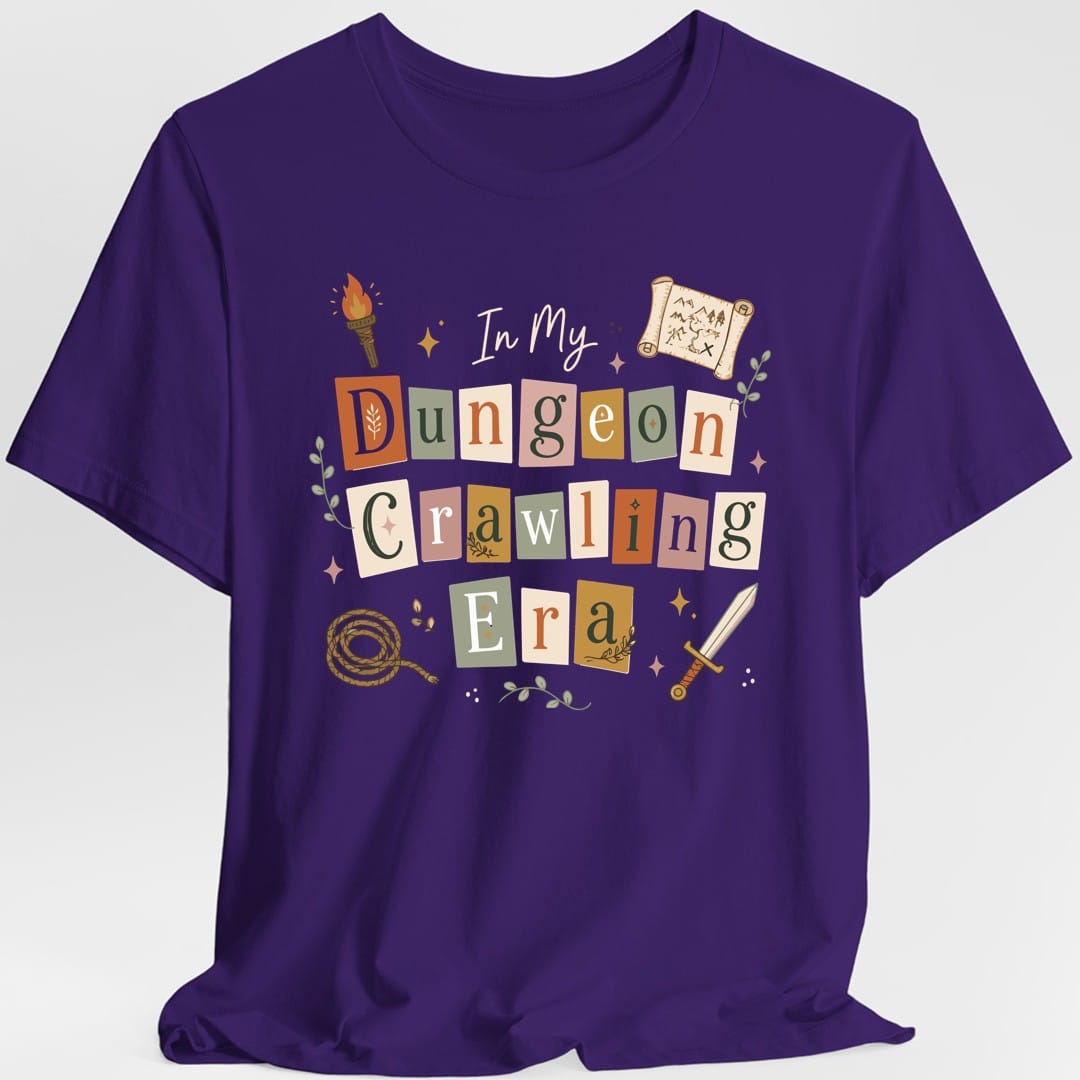 Printify T-Shirt Purple / S In My Dungeon Crawling Era T-Shirt