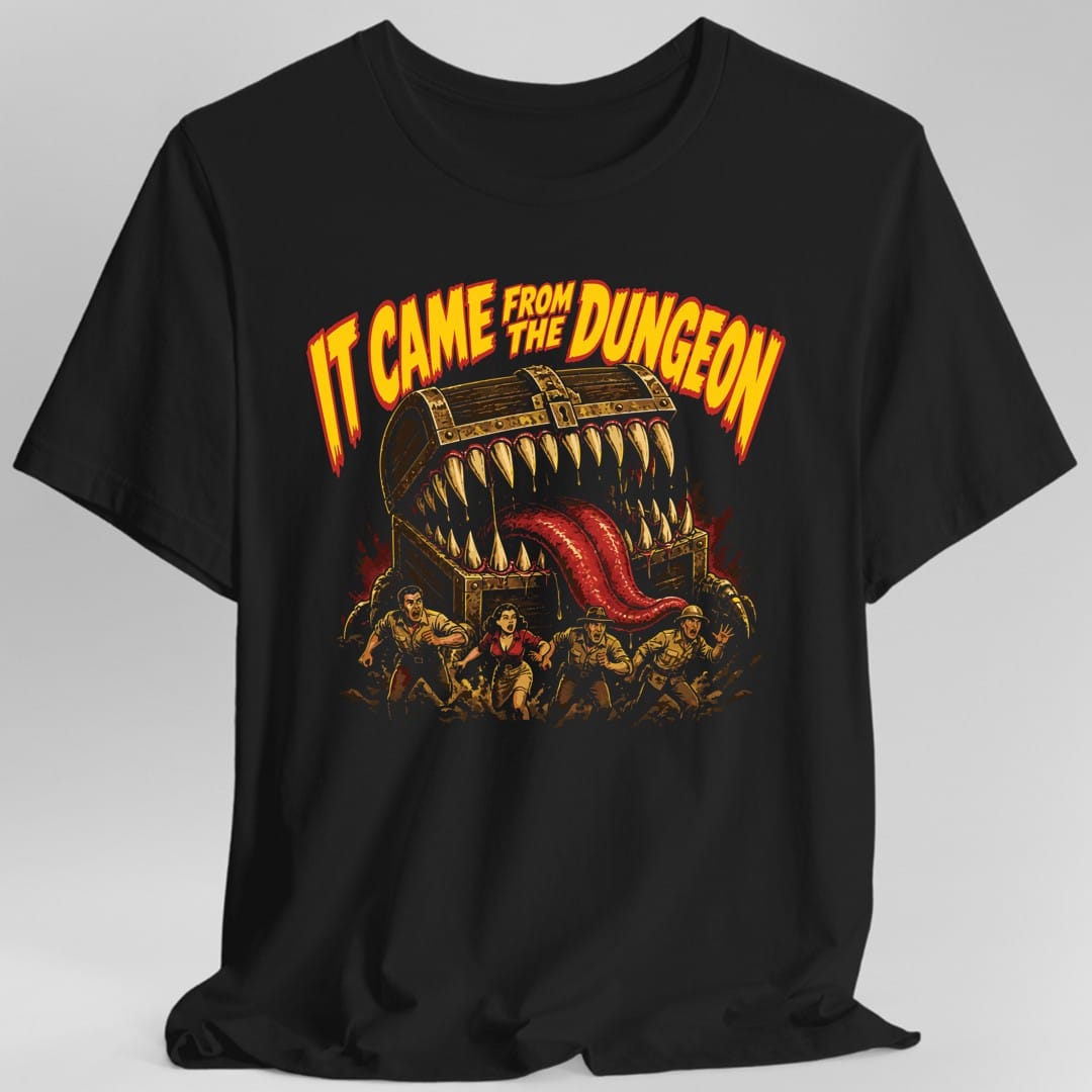 Printify T-Shirt Black / S It Came From The Dungeon T-Shirt