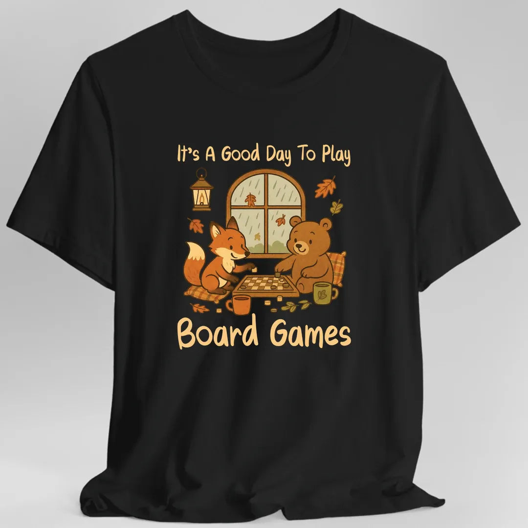 Printify T-Shirt Black / S It's A Good Day To Play Board Games T-Shirt