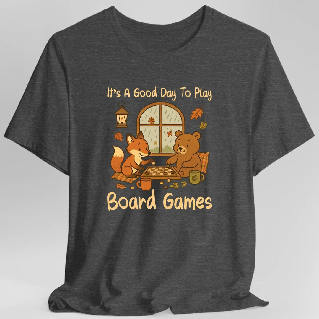 Printify T-Shirt Dark Heather / S It's A Good Day To Play Board Games T-Shirt