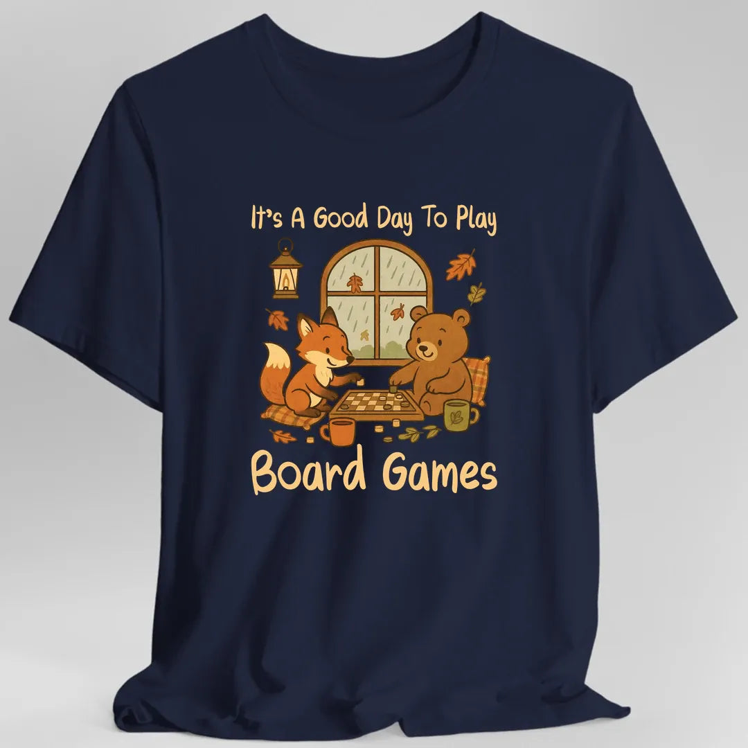Printify T-Shirt Navy / S It's A Good Day To Play Board Games T-Shirt