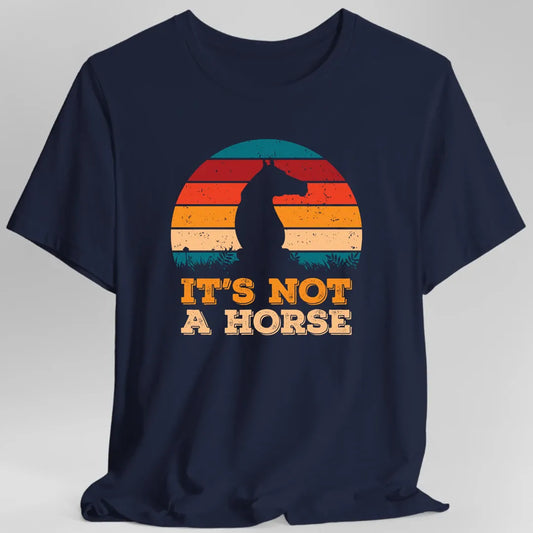 Printify T-Shirt Navy / S It's Not a Horse Funny Chess T-Shirt