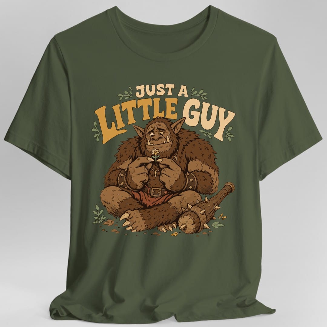 Just a Little Guy Bugbear T-Shirt - Military Green