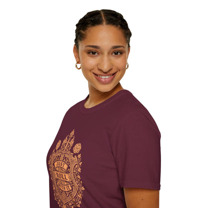 Printify T-Shirt Just Roll With It D20 Tabletop RPG T-Shirt