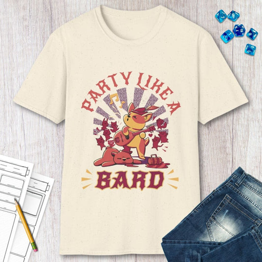 Printify T-Shirt Kawaii Bard DnD Shirt