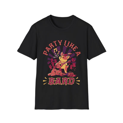 Printify T-Shirt Black / S Kawaii Bard DnD Shirt
