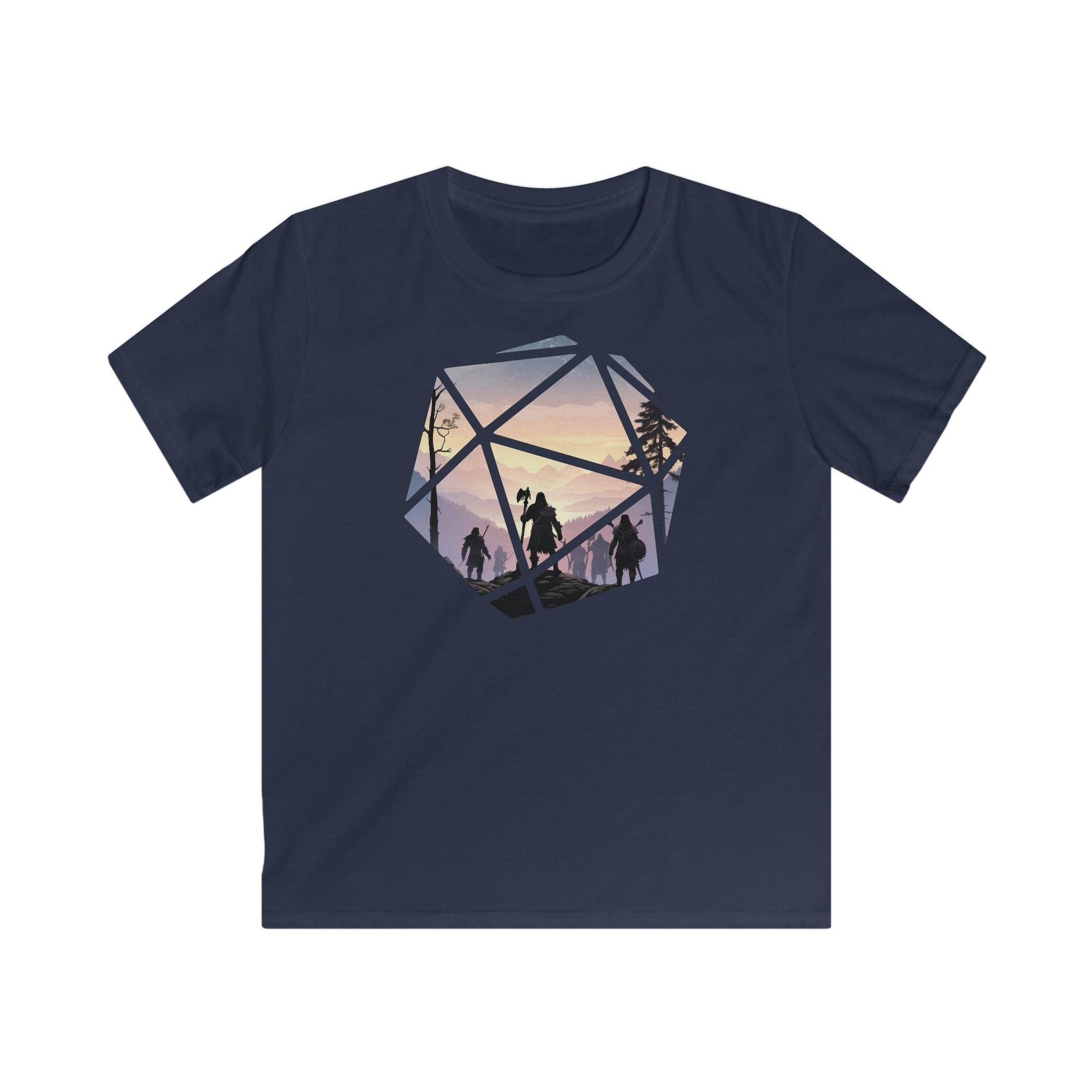 Printify Kids clothes Navy / XS Kids D&D D20 Landscape T-shirt