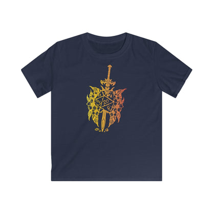 Printify Kids clothes Navy / XS Kids D&D Sword D20 T-shirt