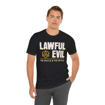 Printify T-Shirt Lawful Evil Shirt - DnD Alignment T-shirt