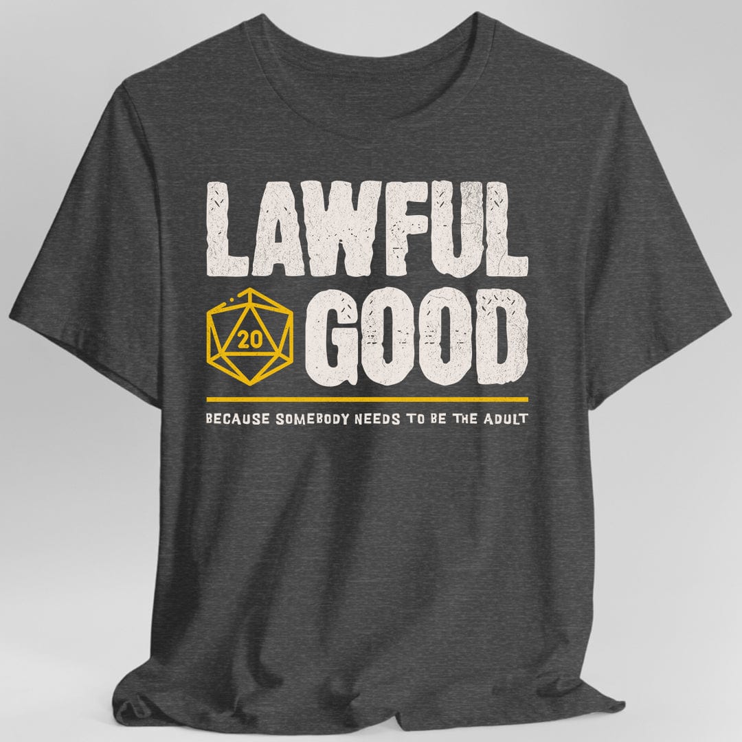 Printify T-Shirt Dark Heather / S Lawful Good Shirt - DnD Alignment T-shirt