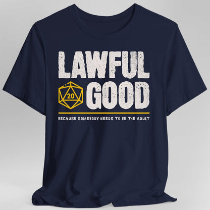 Printify T-Shirt Navy / S Lawful Good Shirt - DnD Alignment T-shirt