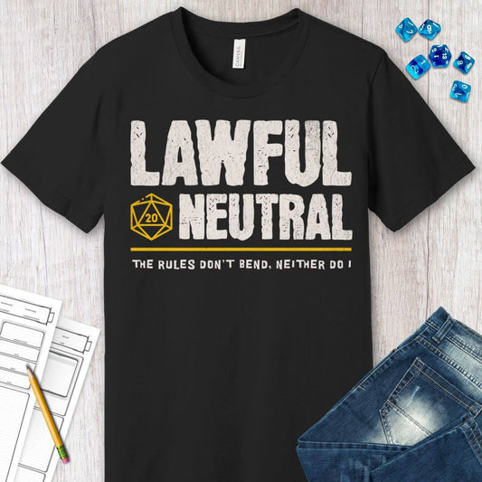 Printify T-Shirt Lawful Neutral Shirt - DnD Alignment T-shirt