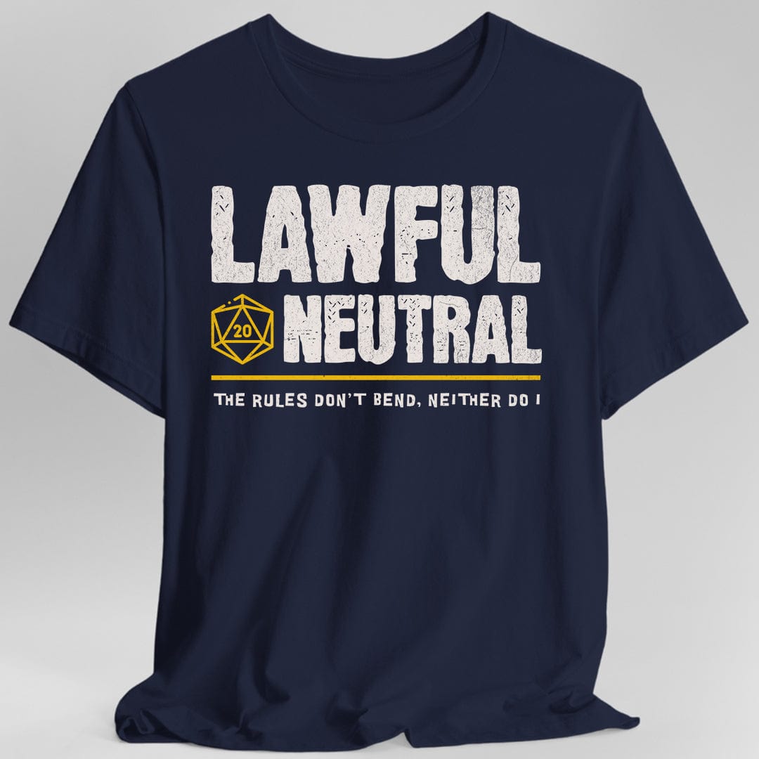 Printify T-Shirt Navy / S Lawful Neutral Shirt - DnD Alignment T-shirt