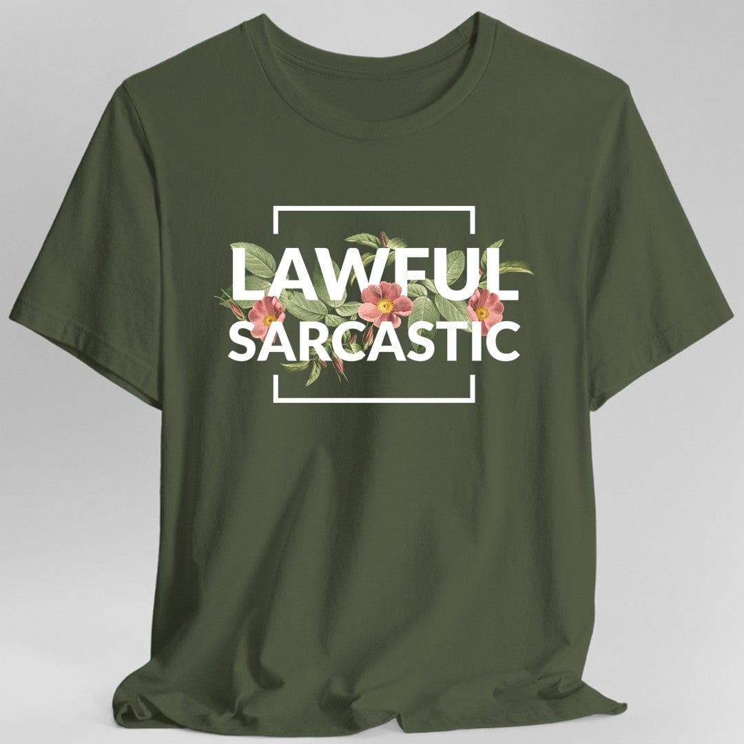 Printify T-Shirt Lawful Sarcastic Alignment T-Shirt