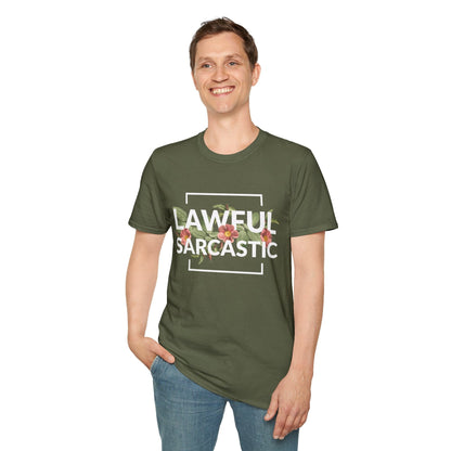Printify T-Shirt Lawful Sarcastic Alignment T-Shirt