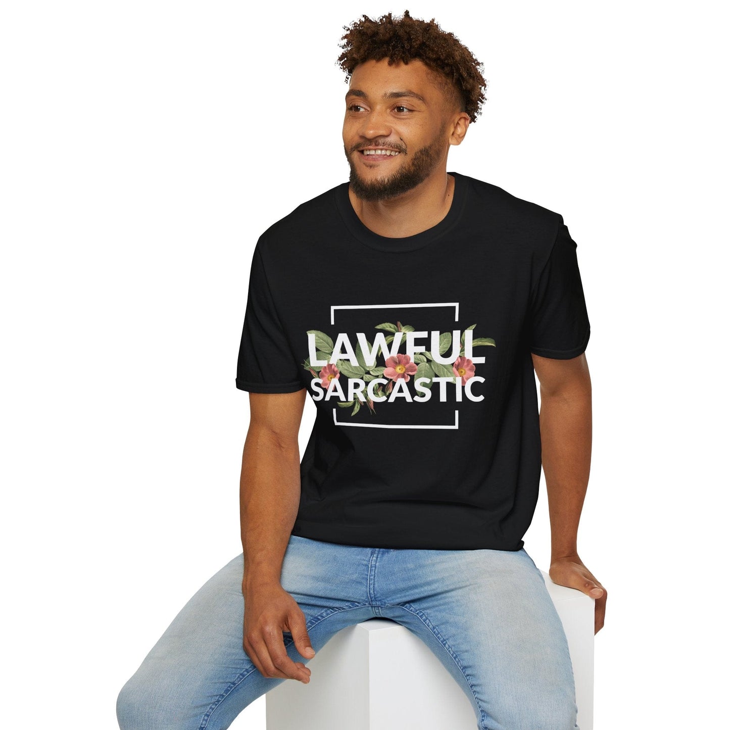 Printify T-Shirt Lawful Sarcastic Alignment T-Shirt