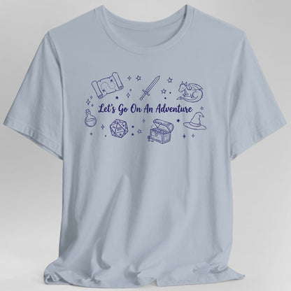 Printify T-Shirt Light Blue / S Let's Go On An Adventure D&D T-Shirt