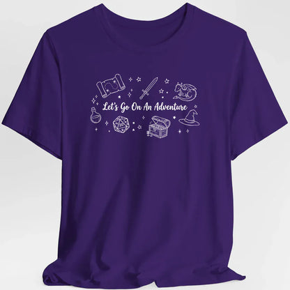 Printify T-Shirt Purple / S Let's Go On An Adventure D&D T-Shirt