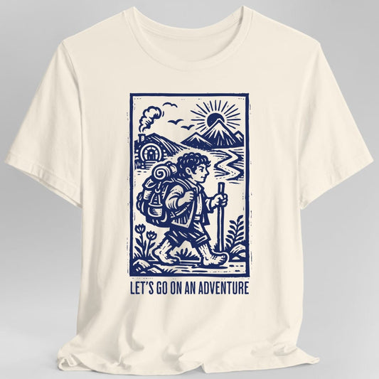 Printify T-Shirt Natural / S Let's Go On An Adventure Fantasy T-Shirt