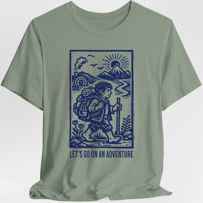 Printify T-Shirt Sage / S Let's Go On An Adventure Fantasy T-Shirt