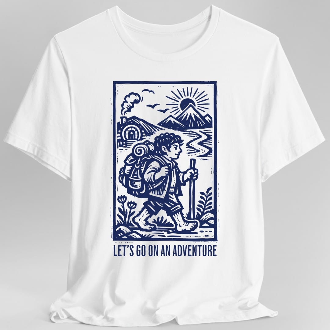 Printify T-Shirt White / S Let's Go On An Adventure Fantasy T-Shirt