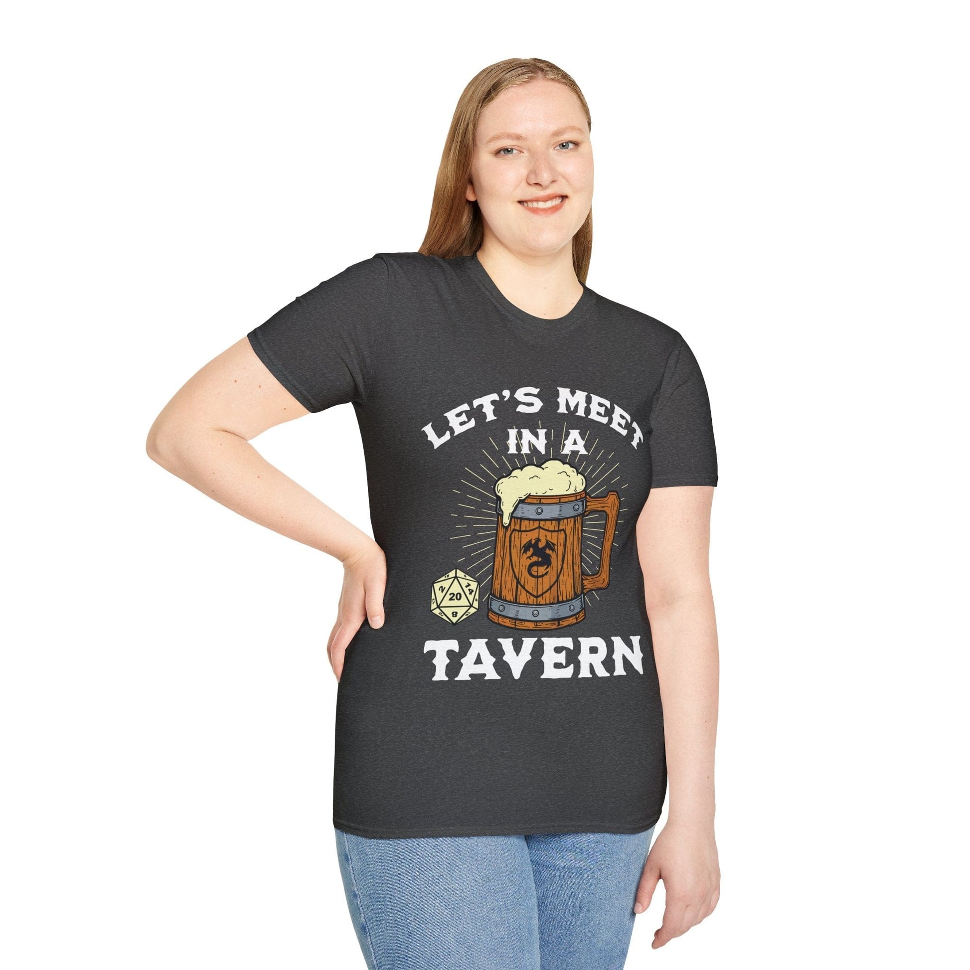 Printify T-Shirt Let's Meet in a Tavern D&D Shirt