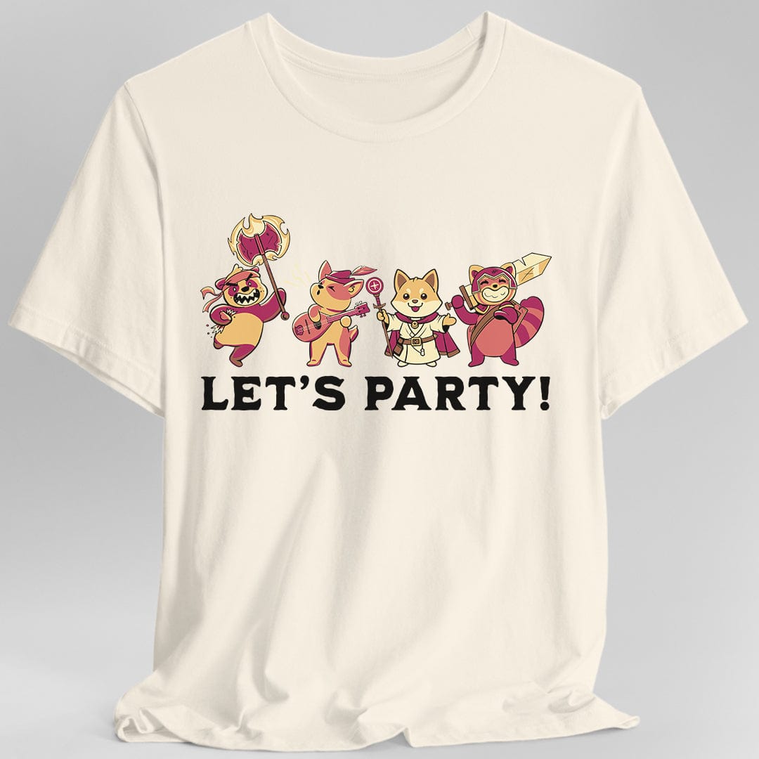Printify T-Shirt Natural / S Let’s Party D&D T-Shirt