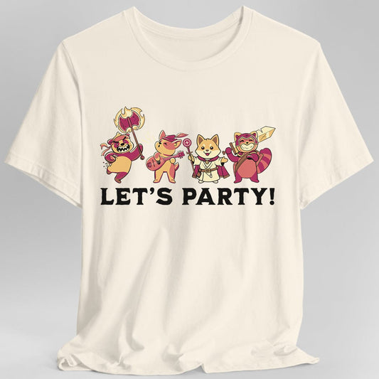 Printify T-Shirt Natural / S Let’s Party D&D T-Shirt