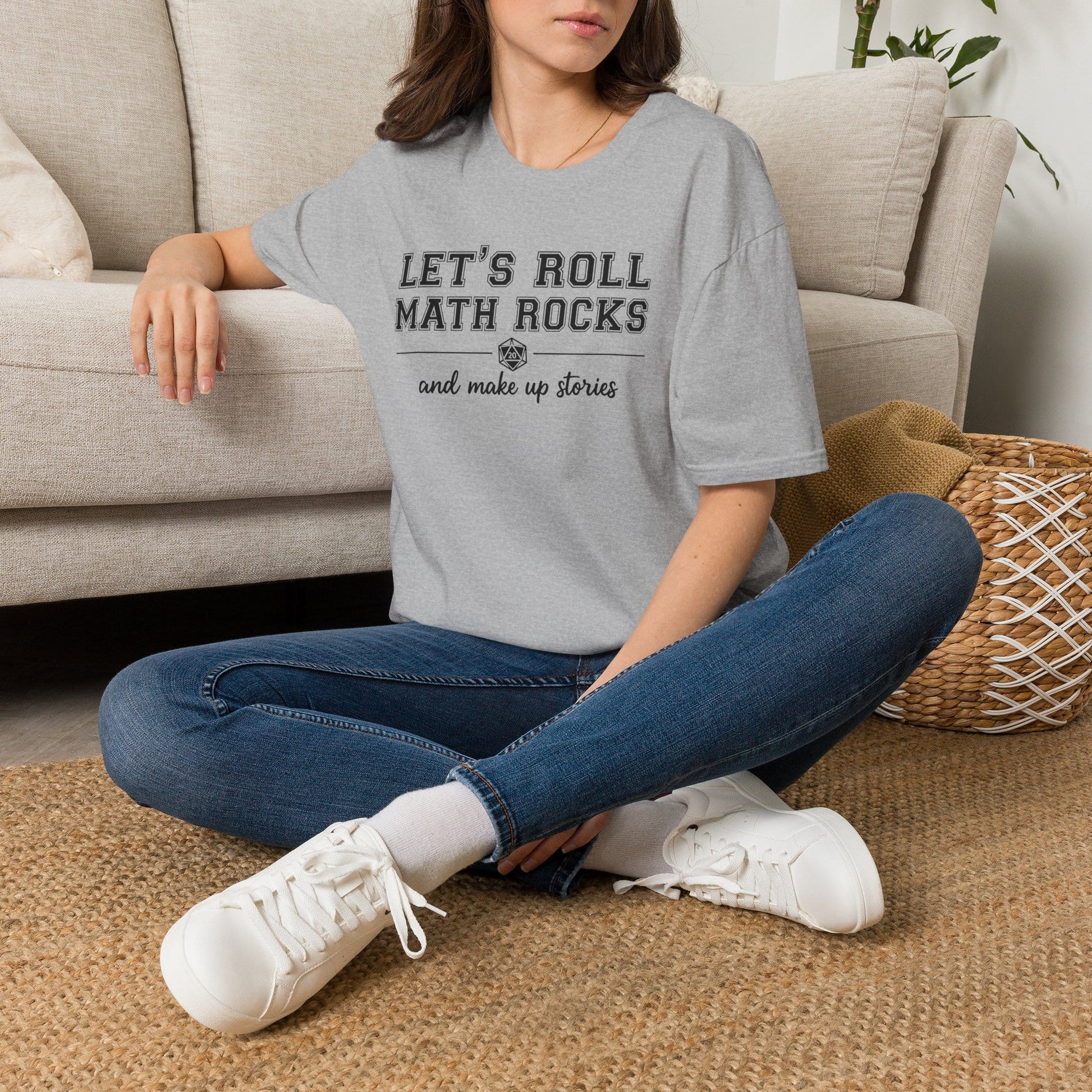 Printify T-Shirt Let's Roll Math Rocks T-Shirt