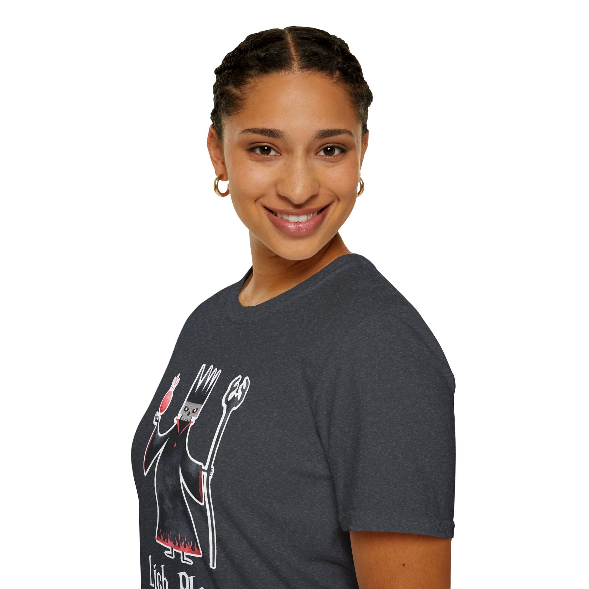 Printify T-Shirt Lich Please Funny D&D T-Shirt
