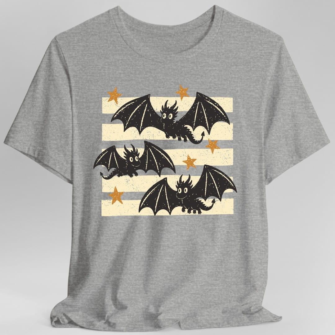 The same Little Dragons design, on a sport grey t-shirt.