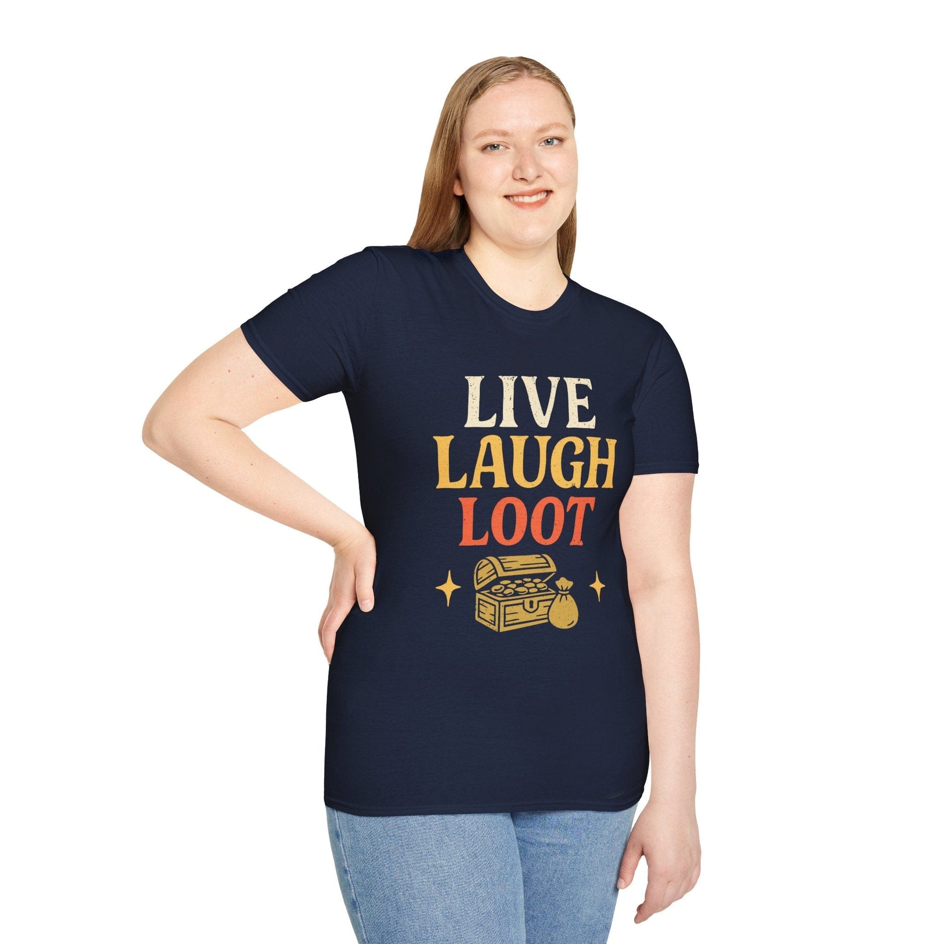 Printify T-Shirt Live Laugh Loot T-shirt