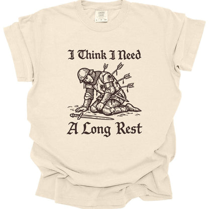 Printify T-Shirt Ivory / S Long Rest D&D T-shirt - Comfort Colors