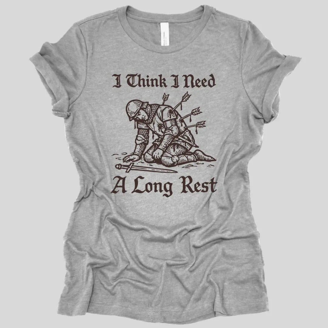 Printify T-Shirt Athletic Heather / S Long Rest D&D Women's T-shirt