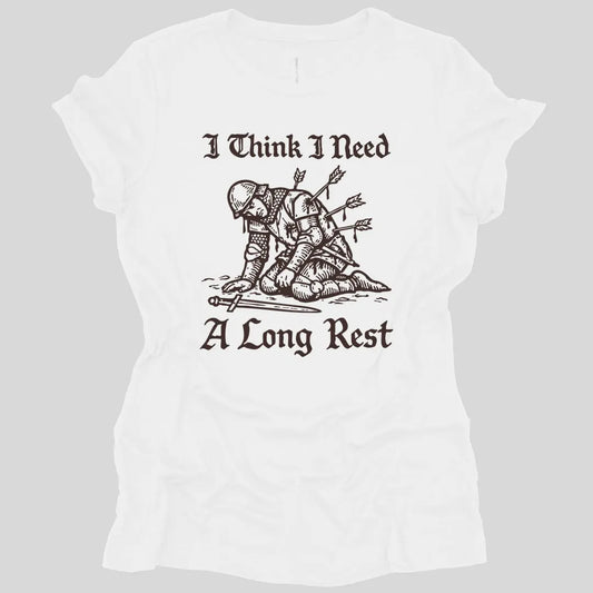 Printify T-Shirt White / S Long Rest D&D Women's T-shirt