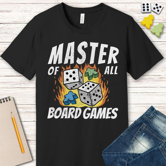 Printify T-Shirt Master of All Board Games Unisex T-shirt