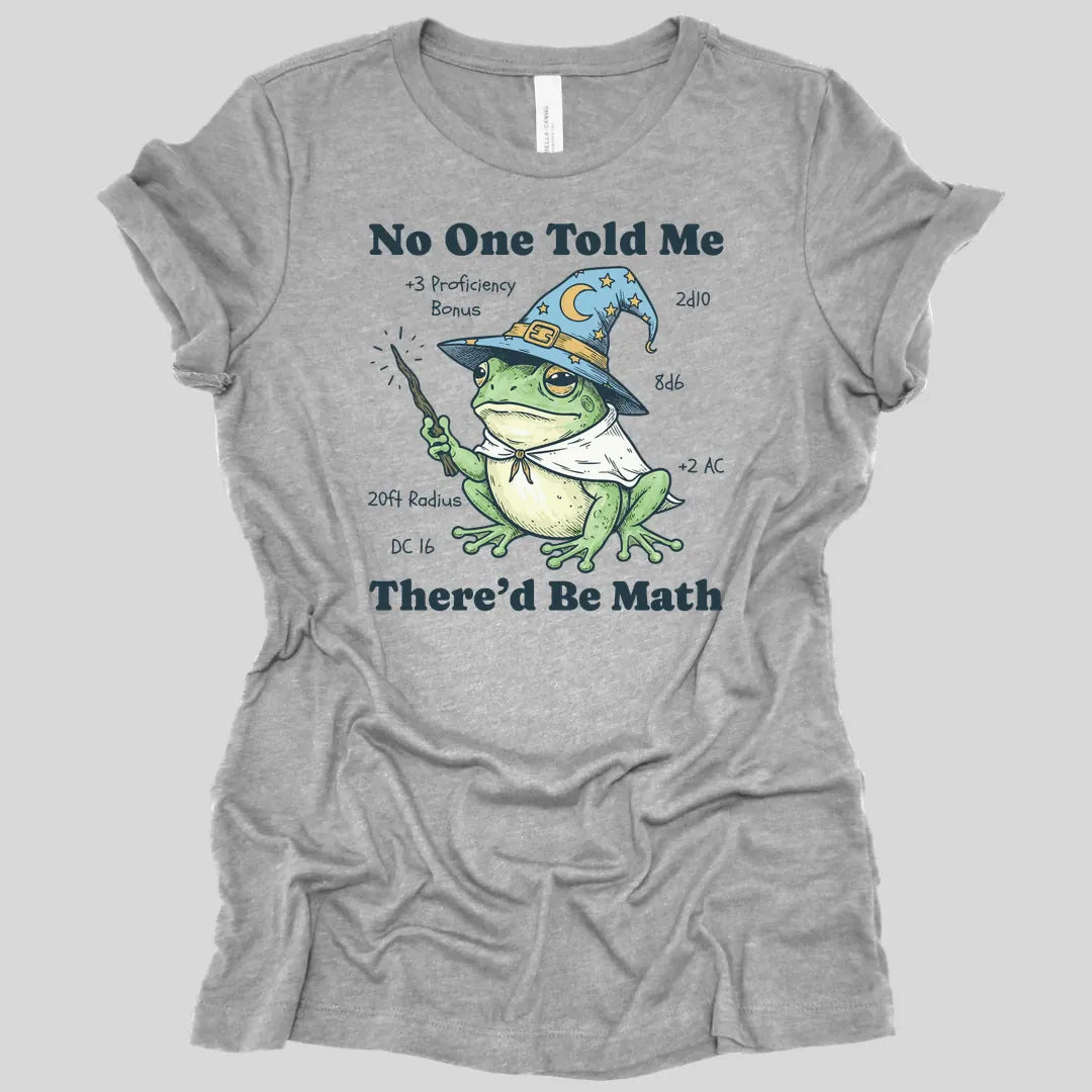 Printify T-Shirt Athletic Heather / S Math D&D Women's T-shirt